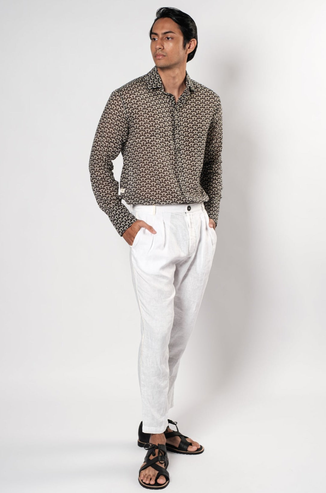 Chemise en coton couleur Warna