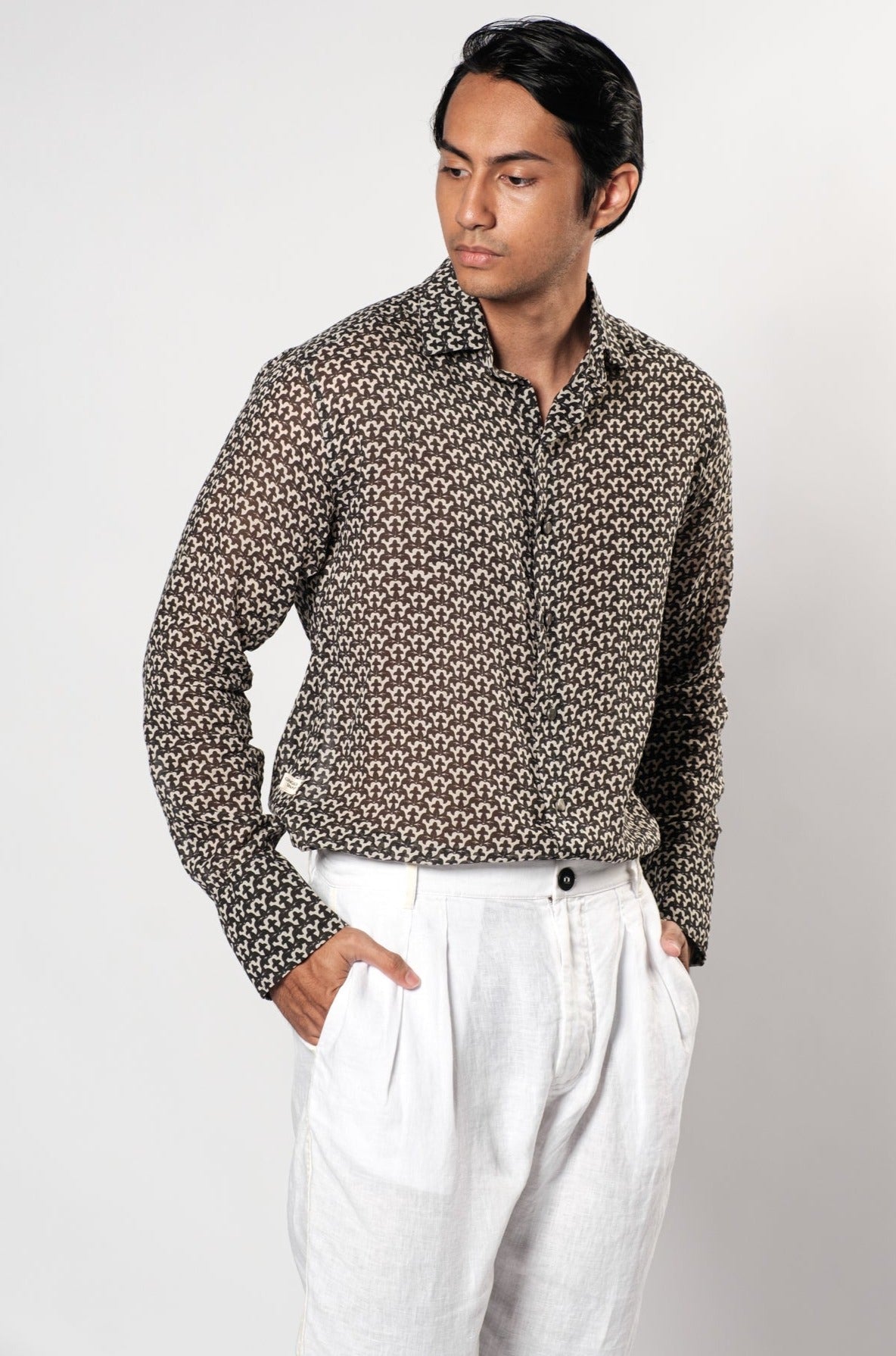 Chemise en coton couleur Warna