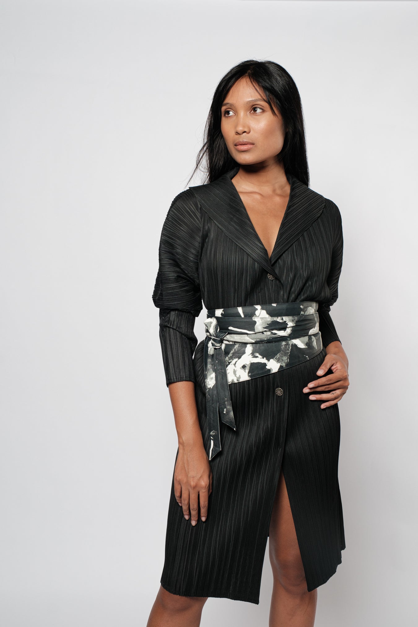 Panji Woman Printed Leather Belt
