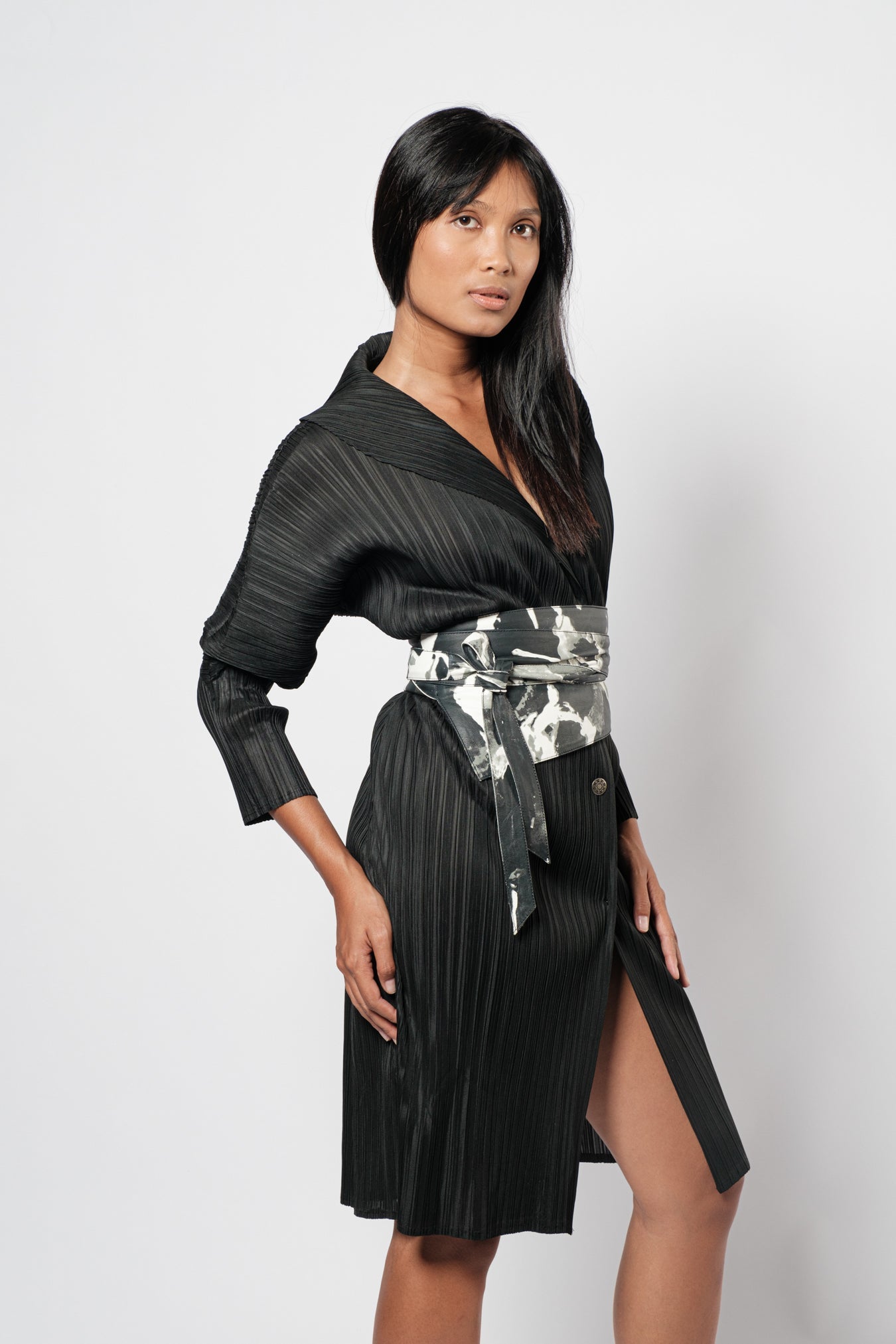 Panji Woman Printed Leather Belt