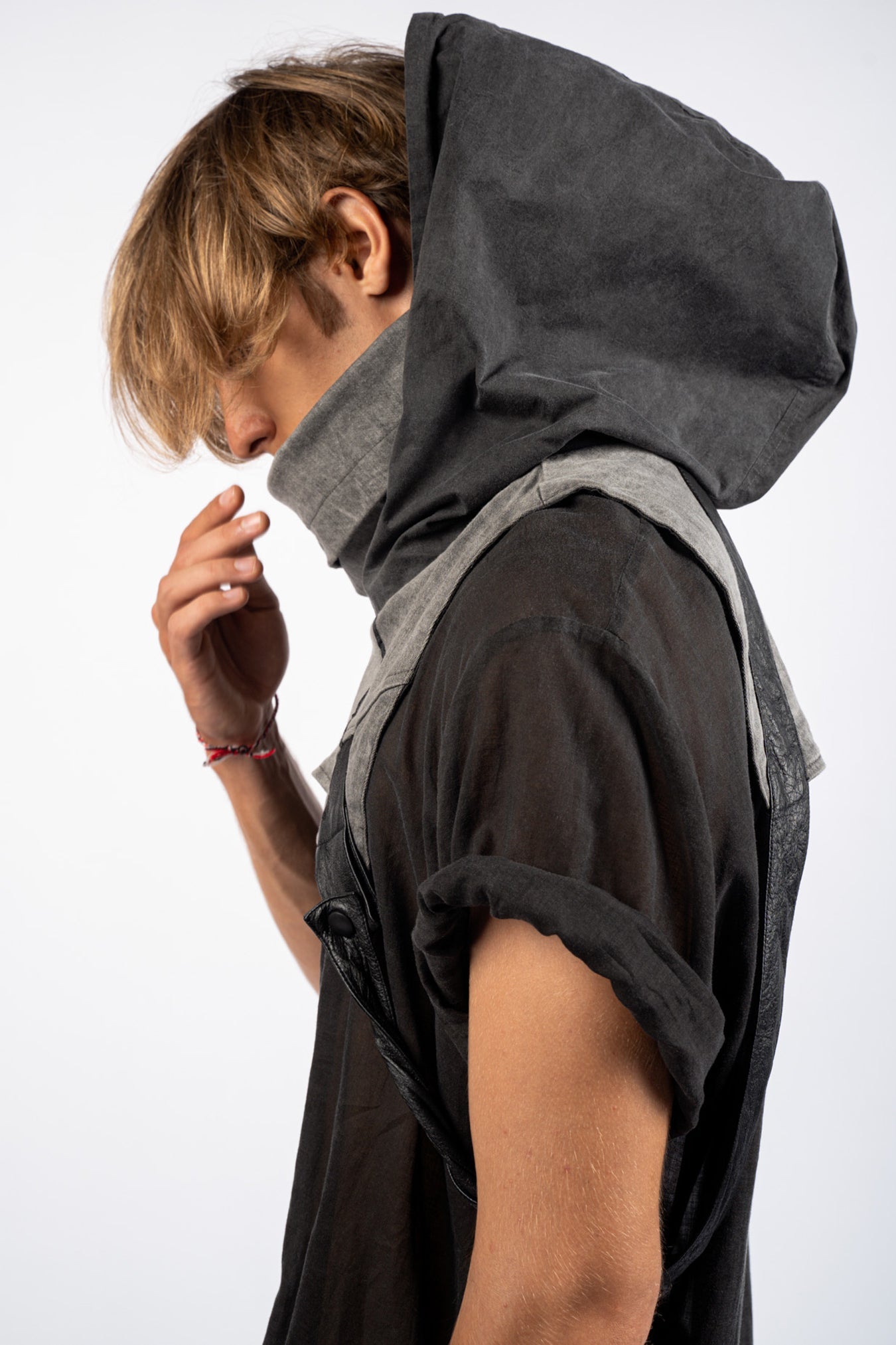 Gilet en cuir et coton Okinawa