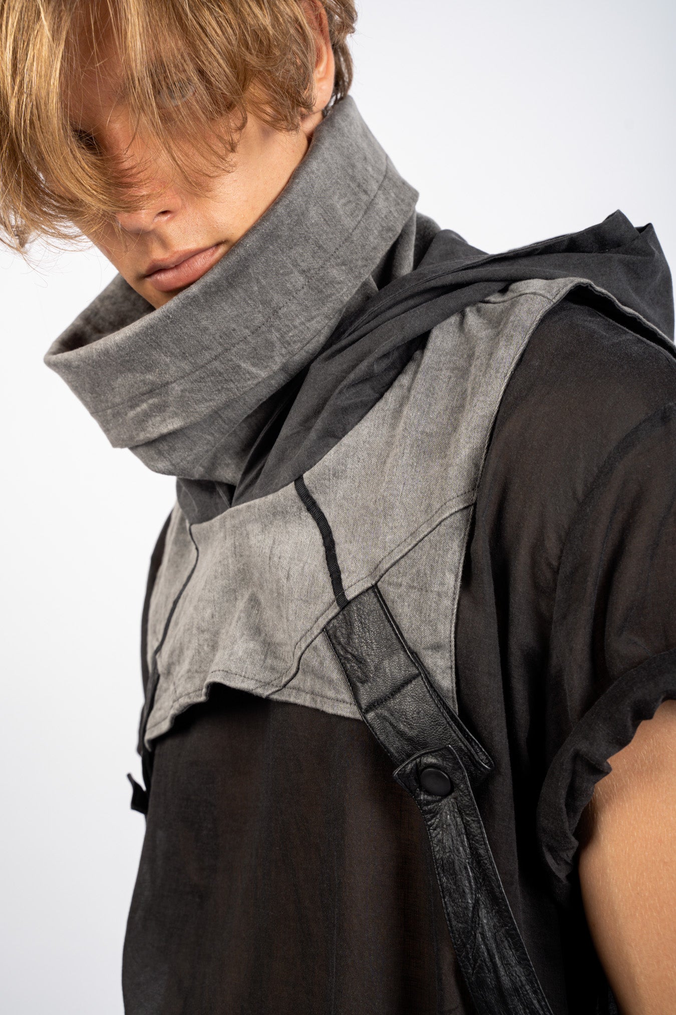 Gilet en cuir et coton Okinawa