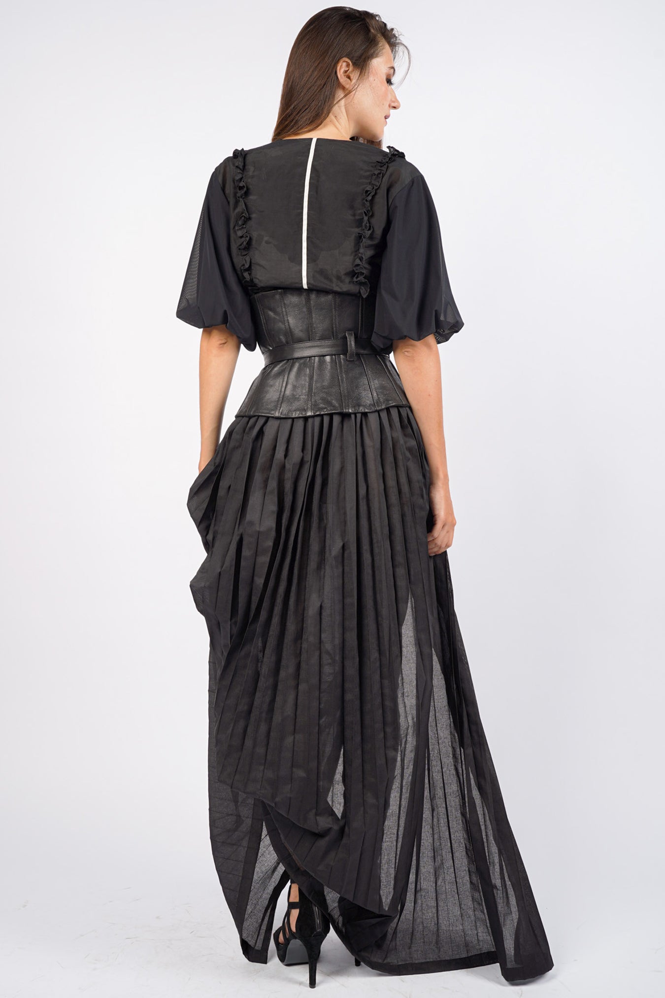 Gottingen Pleated Cotton Skirt